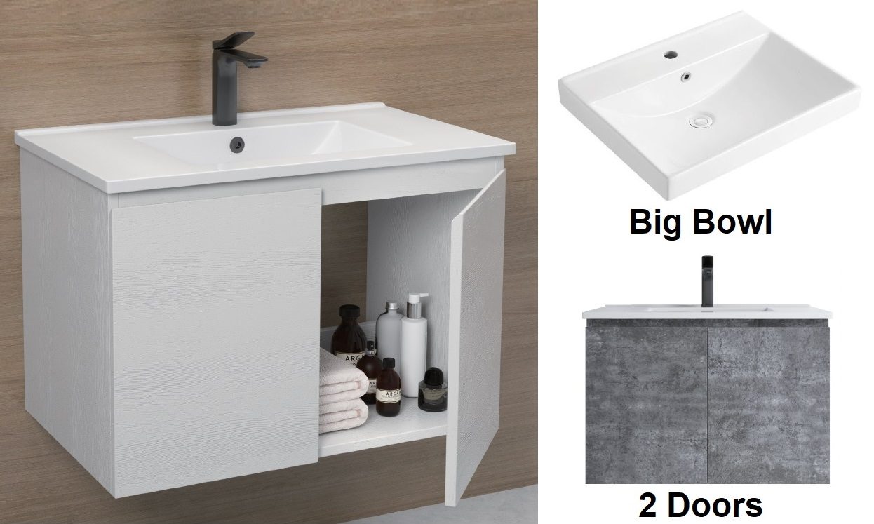 DUSCHE 750mm PVC Vanity Cabinet Set D7103
