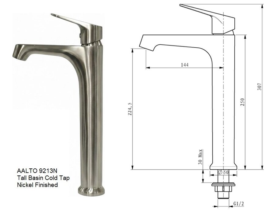 460MM Counter Top Ceramic Basin C-6021 view 3