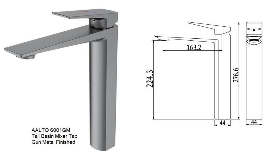 460MM Counter Top Ceramic Basin C-6021 view 5