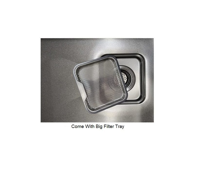 600mm Stainless Steel Kitchen Sink KS-6045LN GM view 8