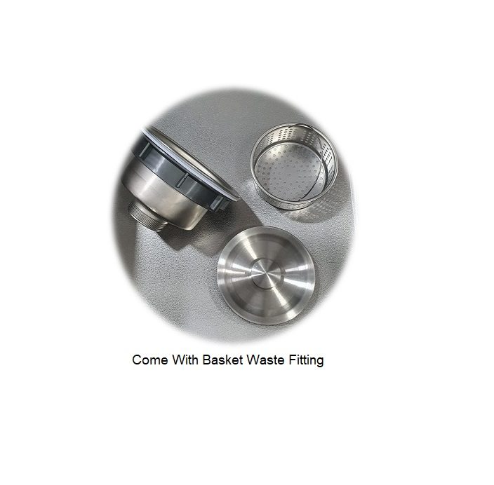 600mm Stainless Steel Kitchen Sink KS-6045LN GM view 9