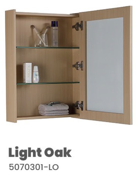CUBI 500mm PVC Mirror Cabinet 5070301 view 2