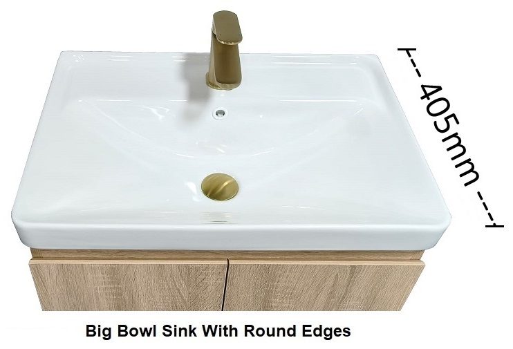 BATHAR 600mm PVC Vanity Cabinet With Small Depth PBC-6040 view 3
