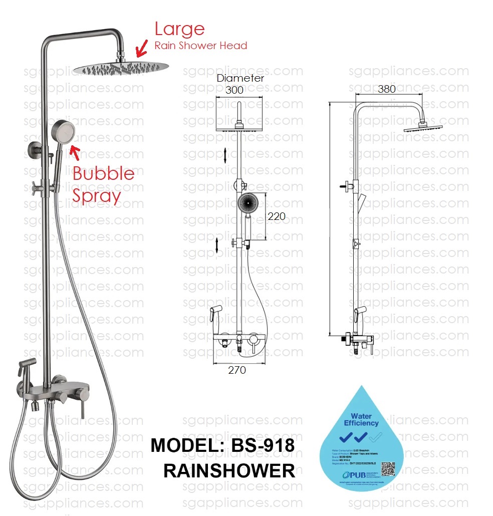 BOSHSINI Rain Shower Set BS-918 view 3