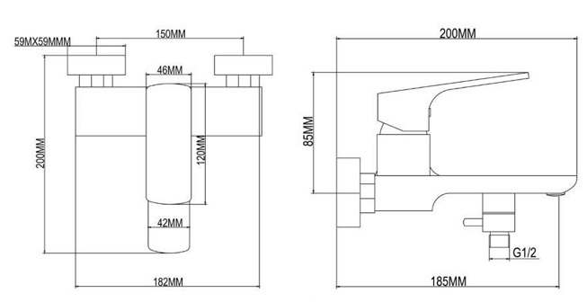 AALTO Bath Mixer 8606 Series view 2