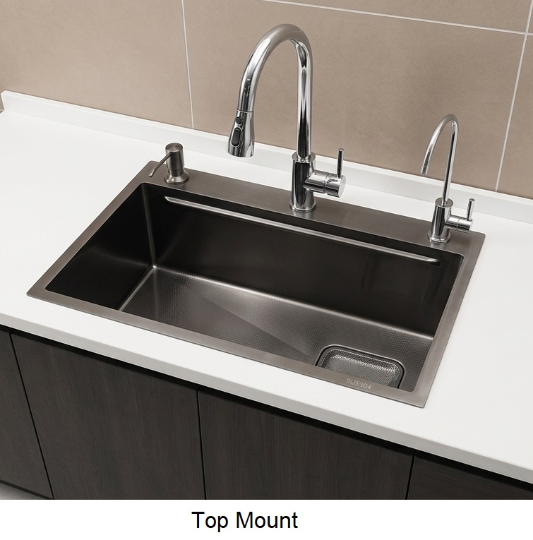 BATHAR Stainless Steel Workstation Kitchen Sink KS-6848NHC GM
