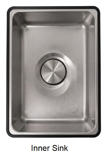 ESFERA Tornado Workstation Kitchen Sink EKS-7742NGM-M view 2
