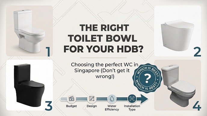 How to Choose a Toilet Bowl in Singapore: One-Piece, Wall-Hung & the S-Trap Check