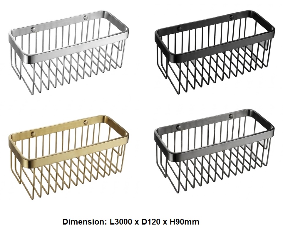 NOBEL Rectangular Shape 12 Inch Shampoo Basket view 2