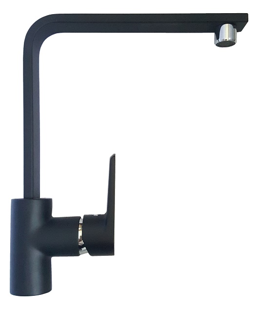 RUBINE Kitchen Sink Mixer Tap - STYLO 9144 Black Color view 2