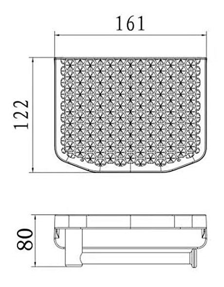 DUBELL ABS Paper Holder With Tray D-007 Black & White Color view 3
