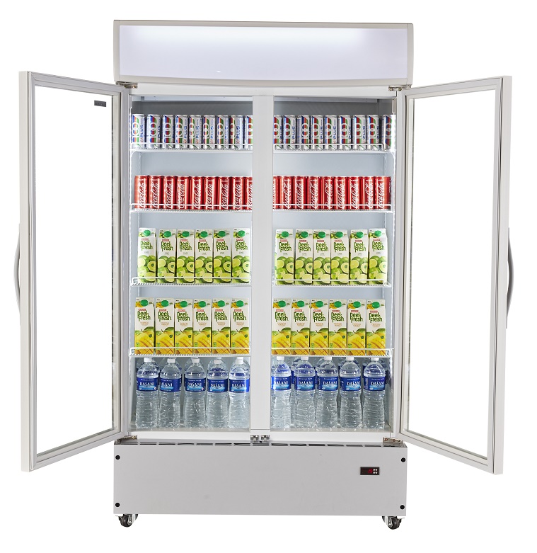 KADEKA Upright 2 Doors Bevearge Showcase Chiller KSC-1100W2 view 2