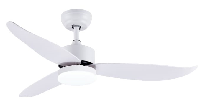 BESTAR DC Motor Ceiling Fan With LED Light - Razor 46 Inch Black & White Color view 5