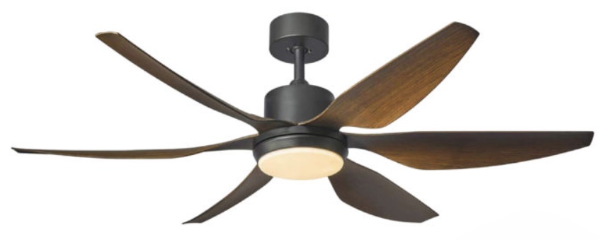 FANCO HELI 56 Inch DC Motor Ceiling Fan - Madeira Color