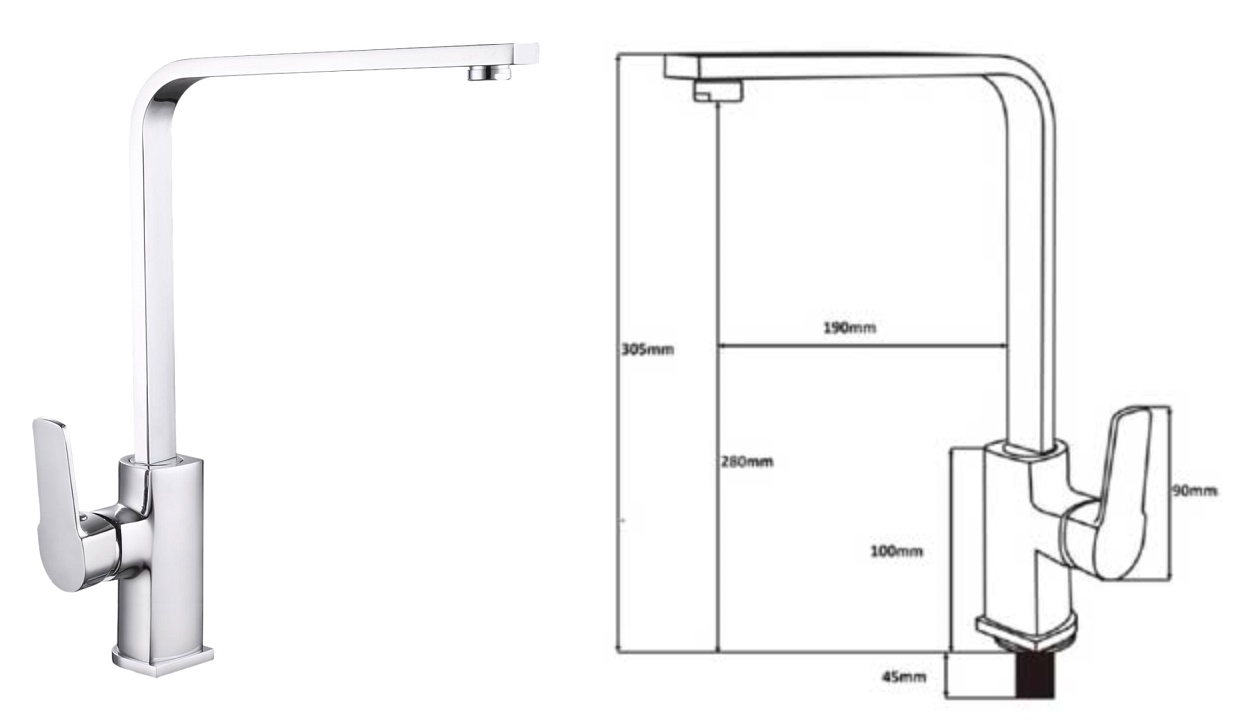 BOSHSINI Satin Color Kitchen Sink Cold Water Tap BS 801