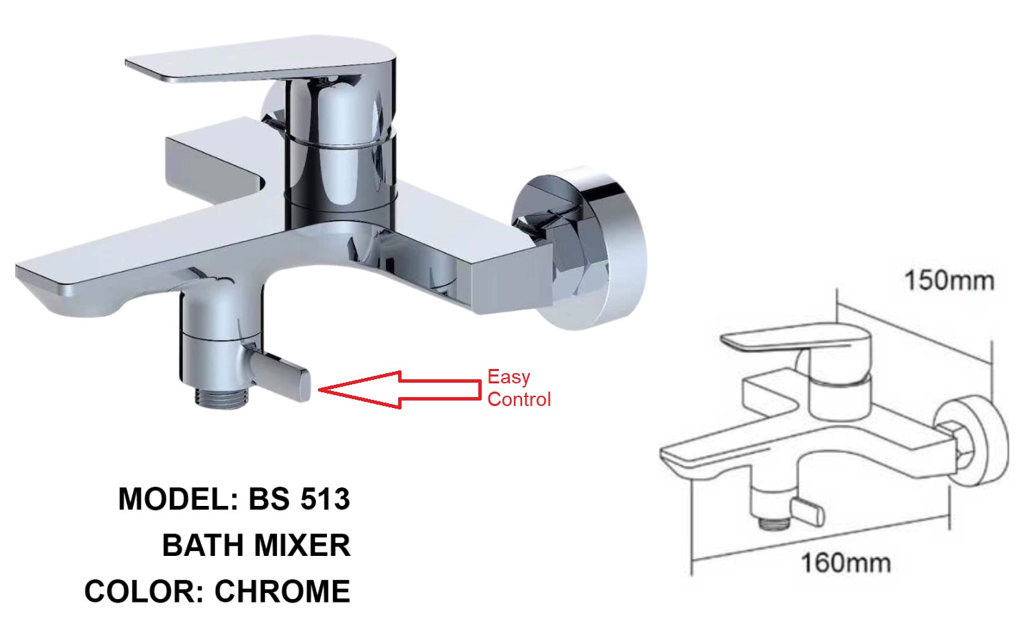 BOSHSINI Bath Mixer BS 513