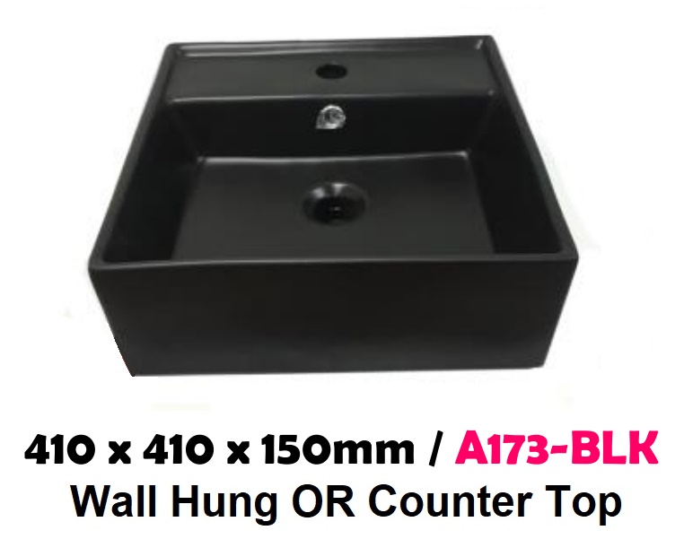 BARON Black Color Ceramic Basin A173 BLK