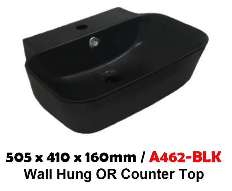 BARON Black Color Ceramic Basin A462 BLK