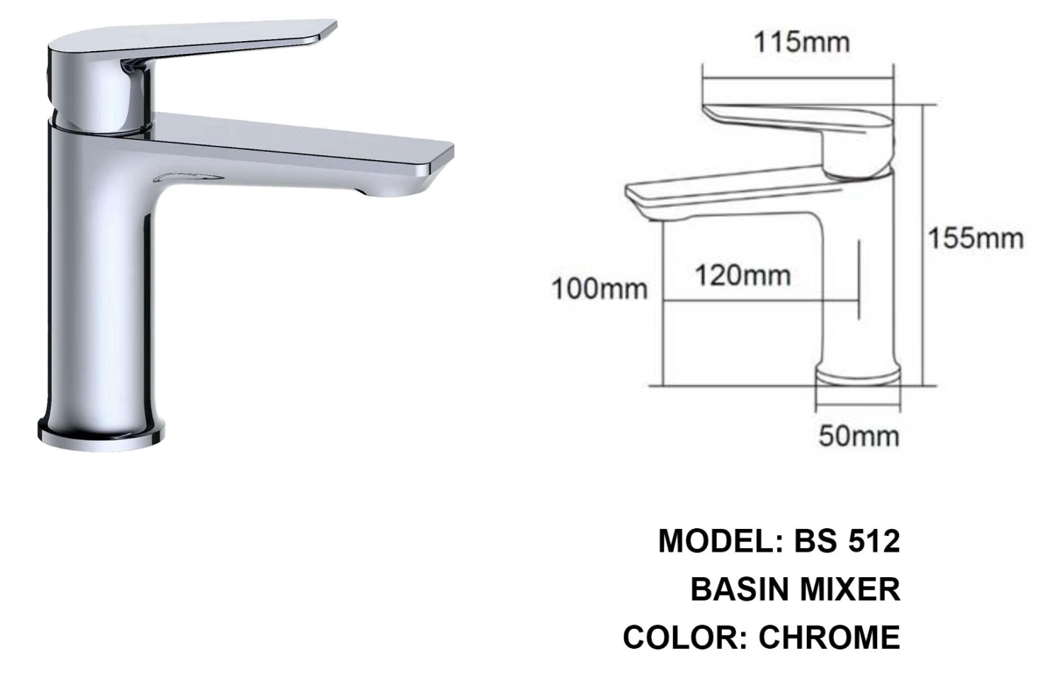 BOSHSINI Basin Mixer Water Tap BS-512
