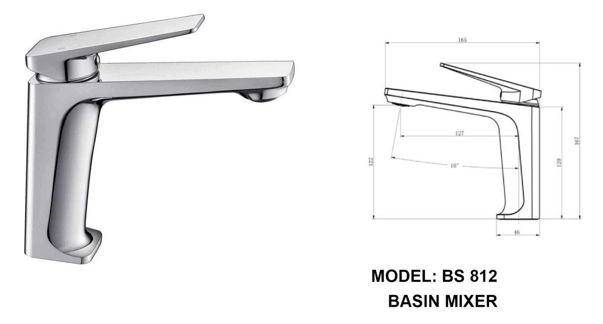 BOSHSINI Basin Mixer Water Tap BS-812