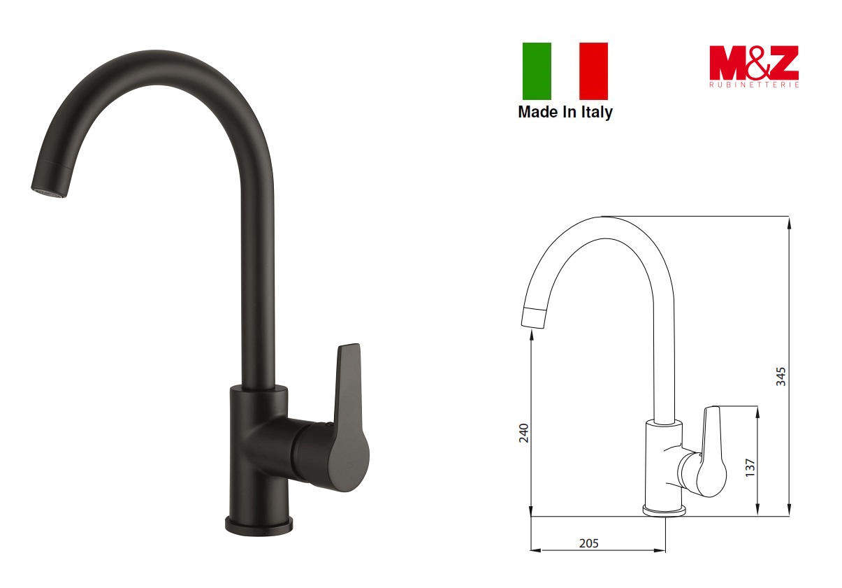 M&Z Parioli Kitchen Sink Mixer