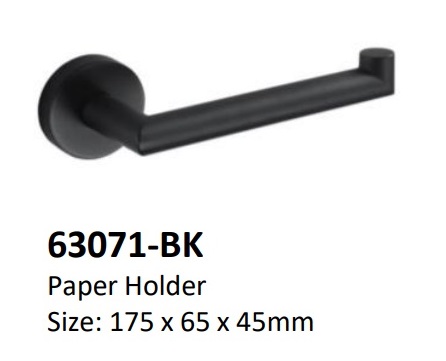 NOBEL Toilet Paper Holder 63071-BK Matt Black
