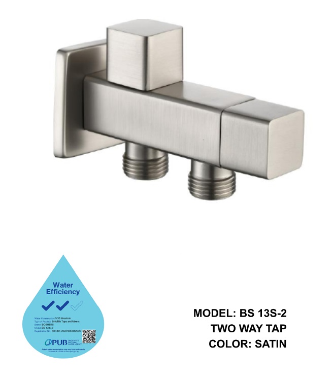 BOSHSINI 2 Ways Angle Valve BS-13S-2 Matt