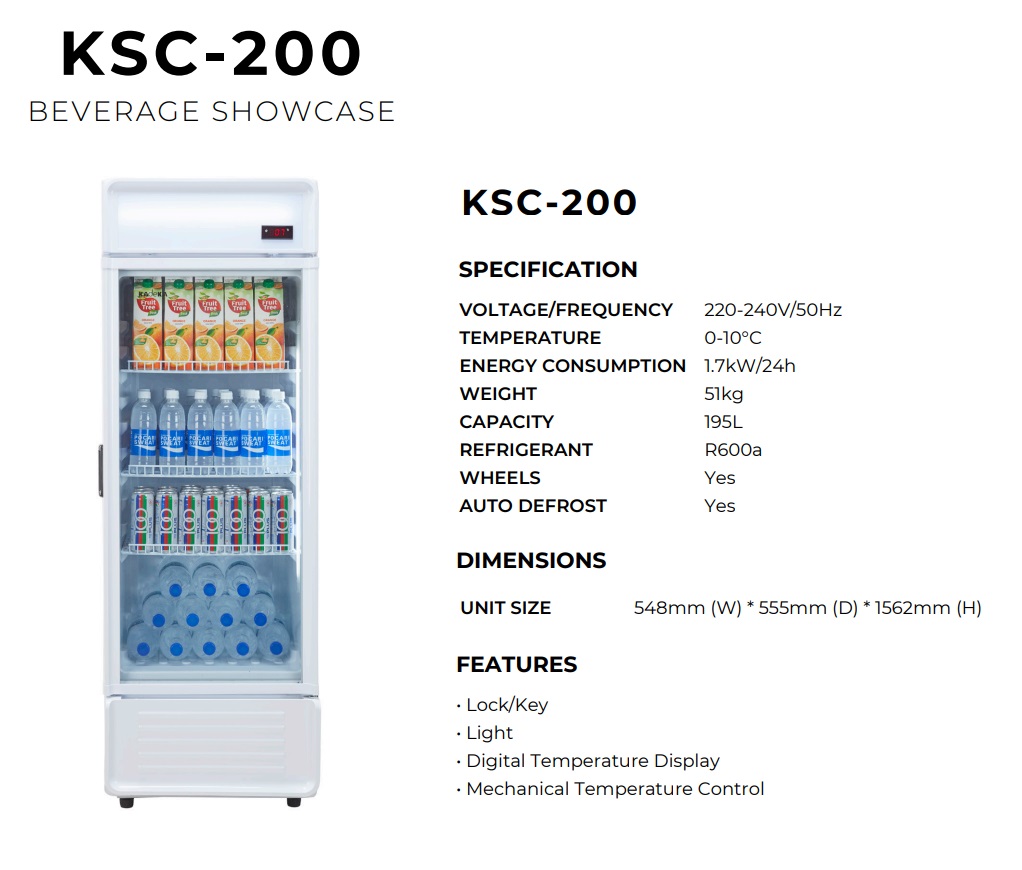 KADEKA Bevearge Showcase KSC-200