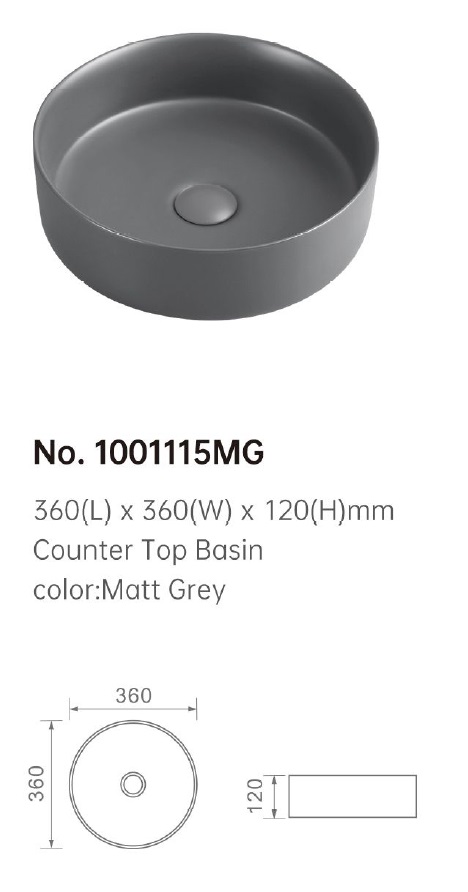 360mm Counter Top Basin - 1001115 MG