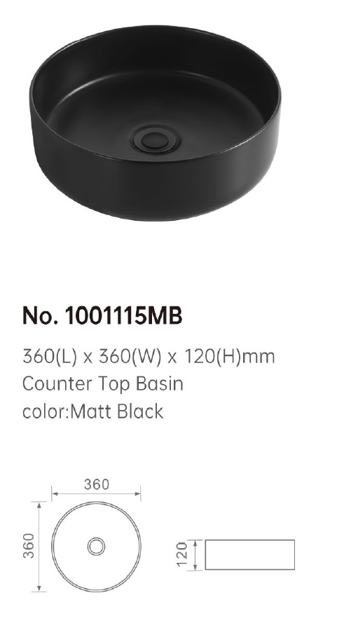 360mm Counter Top Basin - 1001115 MB