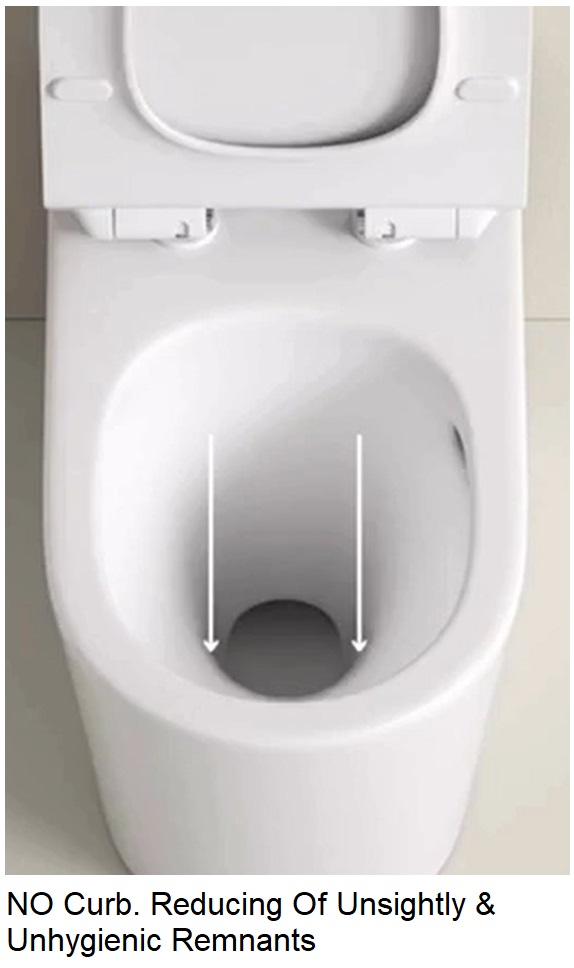 EACO One Piece Toilet Bowl T988SS view 6