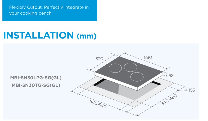MIDEA MBI-SN30 Cooker Hob view 2