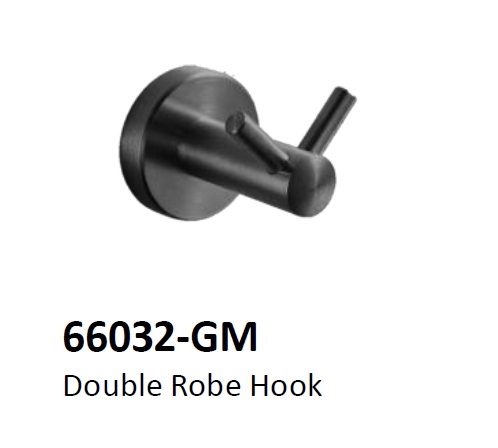NOBEL Bathroom Double Robe Hook 66032-GM
