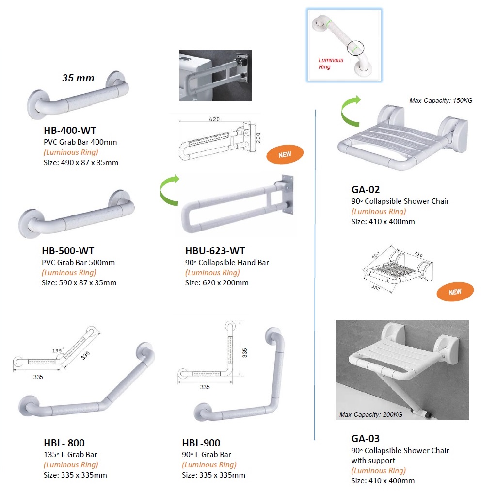 Bathroom Grab Bars & Shower Seats