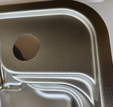 Korean Style LNX-700 Under Mount Linen Kitchen Sink view 2