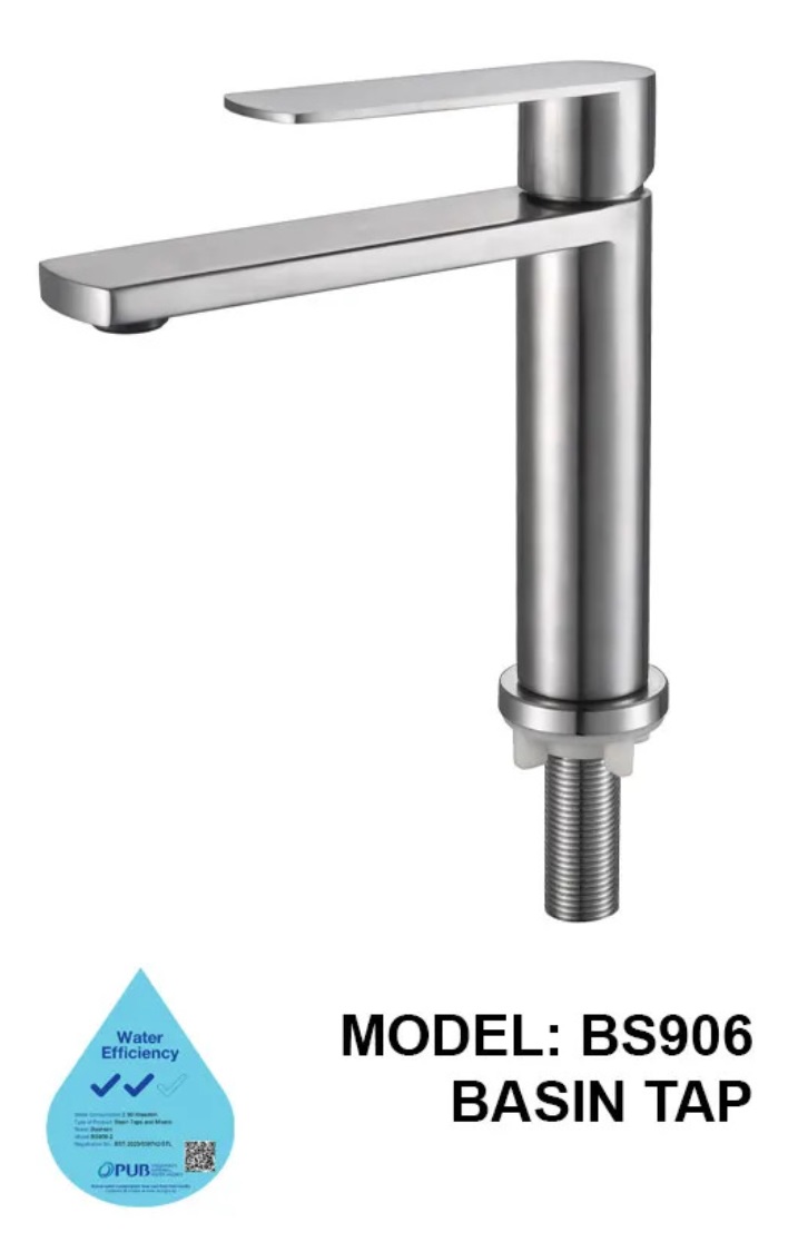 BOSHSINI Stainless Steel Cold Basin Tap BS-906