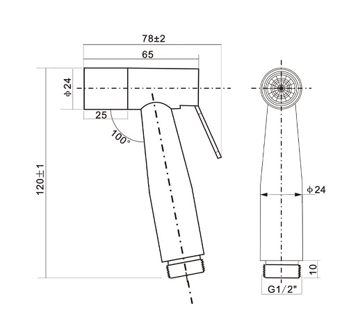 BOSHSINI Stainless Steel Bidet Sprayer BS-105 view 3