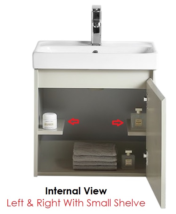 CUBI 500mm PVC Vanity Cabinet GAIA 5040201 view 2