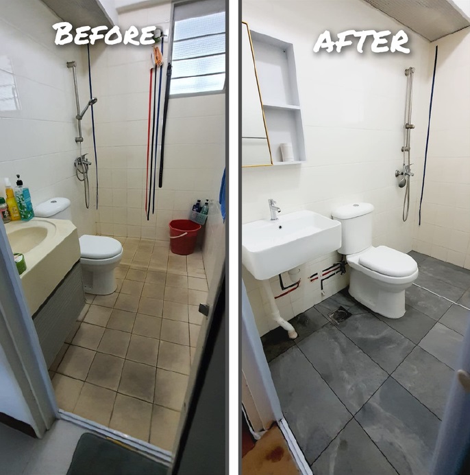 Overlay Toilet Tiles