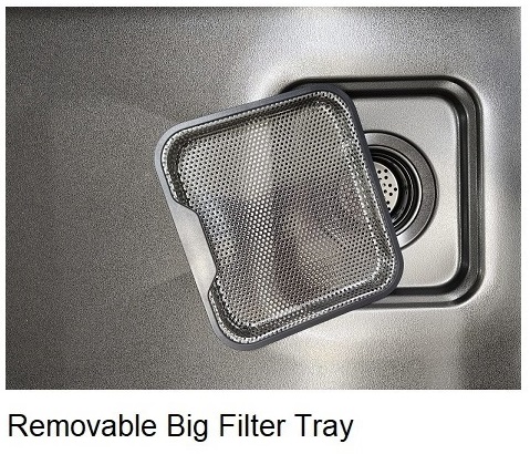 680mm Stainless Steel Kitchen Sink KS-6845LN SS view 8