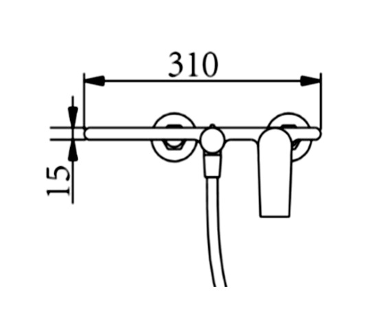 AALTO Bath Mixer 7006M view 3