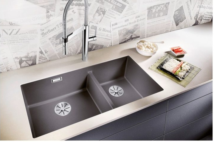 BLANCO SUBLINE 480/320-U Undermount Kitchen Sink view 2
