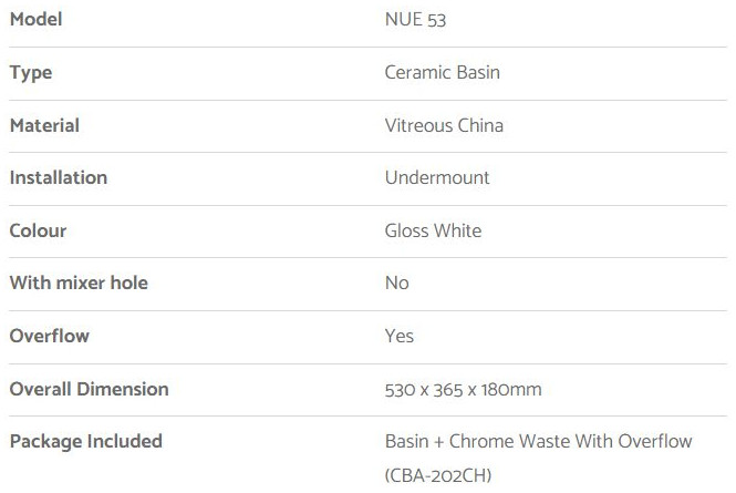 Rubine Undermount Basin NUE 53 view 4
