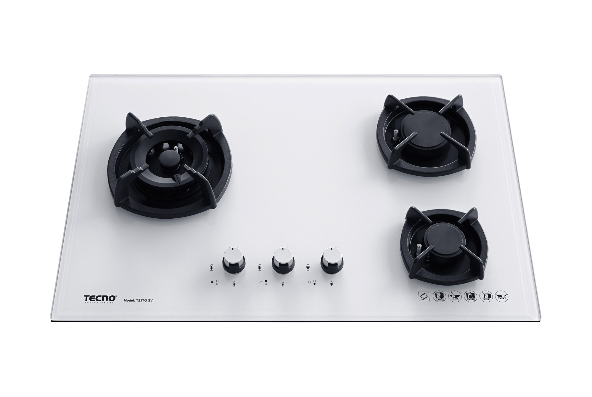 TECNO Matt Series Glass Hob T23TGSV view 3
