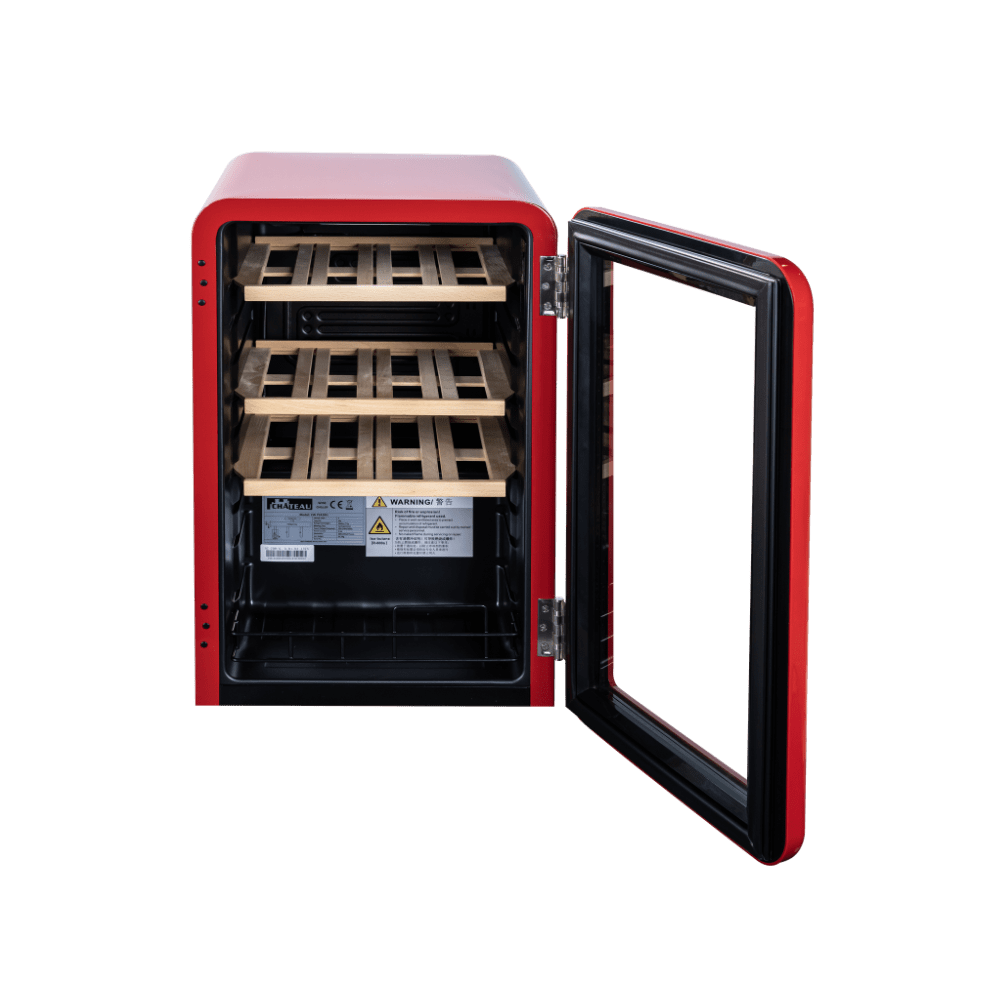 Chateau 24 Bottles Wine Cooler CW-P241RH Red view 3