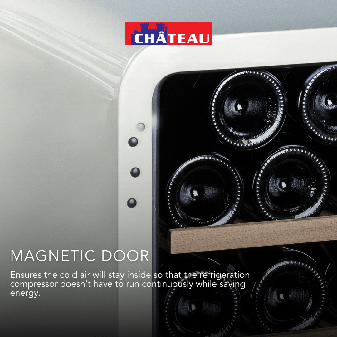 Chateau 24 Bottles Wine Cooler CW-P241RH Red view 10