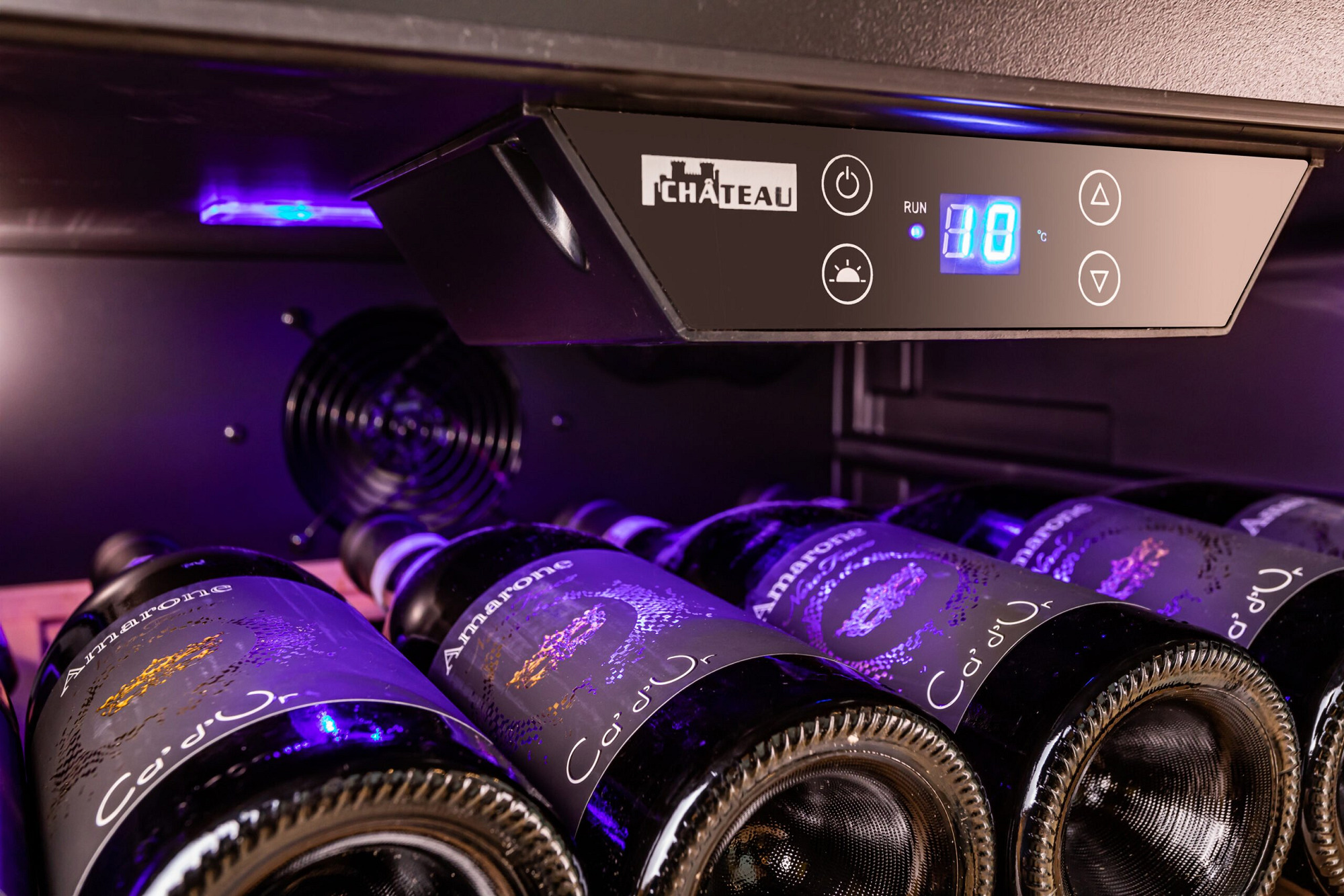 Chateau 50 Bottles Wine Cooler CW-50TH-SNS view 9