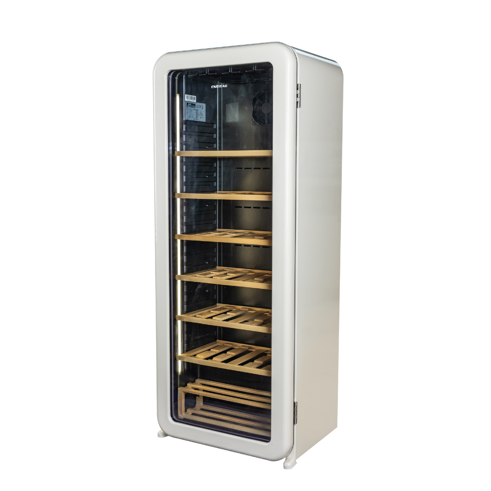 Chateau 65 Bottles Wine Cooler CW-P651CH Cream view 2