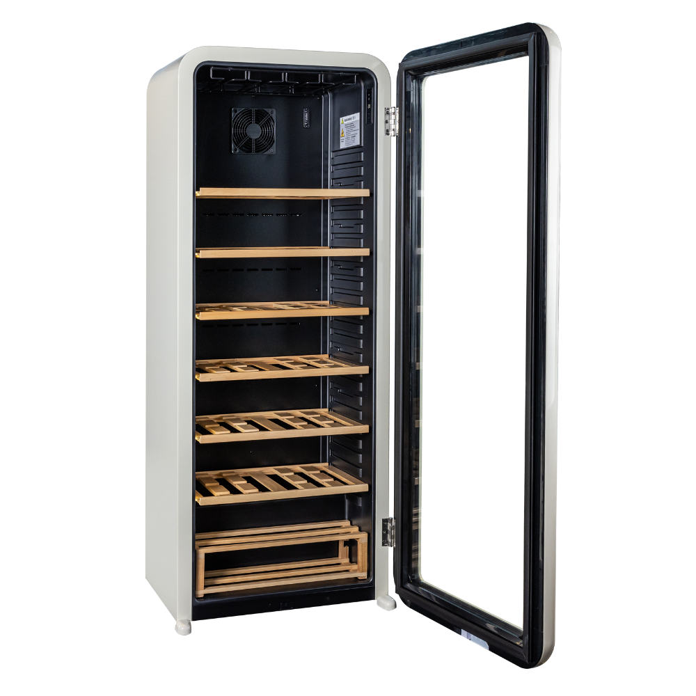 Chateau 65 Bottles Wine Cooler CW-P651CH Cream view 4