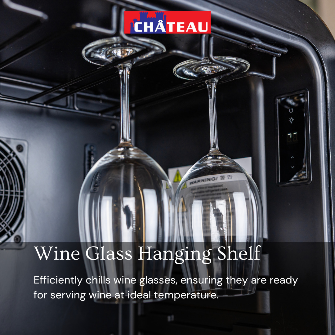 Chateau 65 Bottles Wine Cooler CW-P651CH Cream view 10